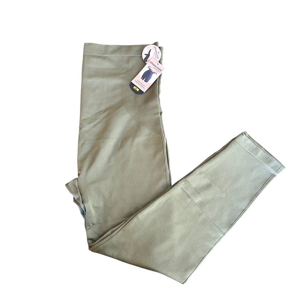 Shapermint‎ Essentials High Waisted Shaping Leggings Olive Green 4XL #42075 NEW
